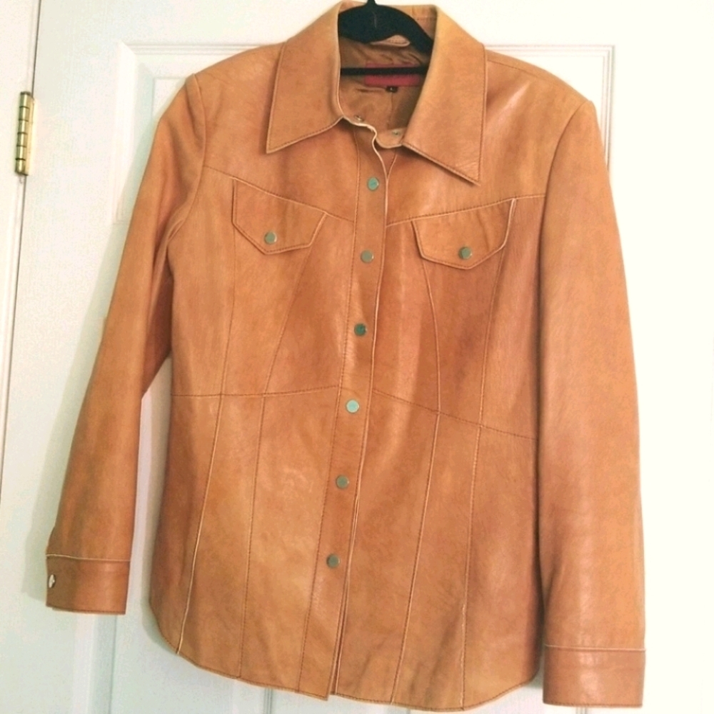 100% Italian Leather Jacket - Picture 1 of 7